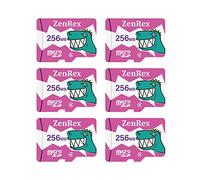 ZenRex 256MB Pack of 1, 6 Count Micro SD C4 Memory Card for Corporate Data Dtorage and File Transfer with Adapter
