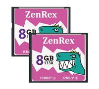 ZenRex 8GB 2 Pack CompactFlash Memory Card CF Card UDMA High Speed for Camere