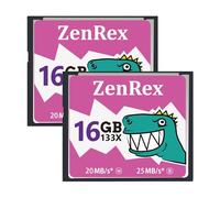 ZenRex Pack of 2 High Speed CF UDMA Compact Flash Memory Cards for Camera