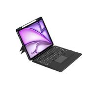 zenrich Keyboard Case for iPad Air 13 inch M3 2025 / M2 2024, Wireless Detachable Keyboard with Touchpad 7-color Backlit Portrait/Landscape Stand Pencil Holder for iPad Air 6th Gen 13", Black