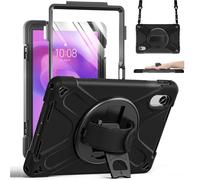 ZenRich Rugged Case for Lenovo Idea Tab 11/M11/K11 Gen 2 11 inch | Heavy Duty Shockproof Case for Pad 11/Moto Pad 60 Neo/2026, Screen Protector, 360° Rotating Kickstand, Hand & Shoulder Strap