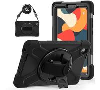 ZenRich Rugged Case for Lenovo Tab one / K9 TAB-305FU 8.7-inch 2025,Heavy Duty Shockproof Protective Case w/ [360 Rotating Kickstand] [Hand Strap][Shoulder Belt] for Lenovo Tab one / K9 TAB-305FU