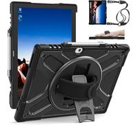 ZenRich Rugged Case for Lenovo ThinkPad X12 Gen 2 12” 2024 -Heavy Duty Shockproof Protective Cover with 360° Rotating Kickstand,Hand & Shoulder Strap,Business Friendly,Type Cover Keyboard Compatible