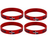 ZENRUIMING 4 Dominican Flag Silicone Bracelets, Dominican Republic Tourism Souvenir Bracelets, Outdoor Sports Elastic Wristbands, Outdoor Sports Accessories for Athletic Sports Enthusiasts, One Size,