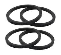 ZENRUIMING 4 Pieces Creative LOVE PEACE Silicone Bracelet, Black Square English Alphabet Intaglio Rubber Wristband, Outdoor Theme Activity Wristband, One Size, Silicone, no gemstone, One Size,