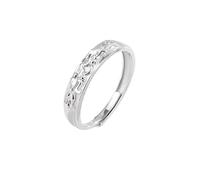 ZENRUIMING Feng Shui ring S925 sterling silver adjustable Pixiu necklace, simple relief three-dimensional ring lucky wealth and health Buddhist jewellery, Sterling Silver, No Gemstone