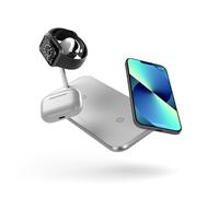 Zens 10W Dual+Watch Wireless Charger, White