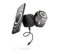 Zens 15W Travel Wireless Charger Pro 2, Black | MagSafe & Qi2, For iPhone 18/Air/17/16/15/14/13/12, Apple Watch & AirPods, Includes 1 m USB-C Cable