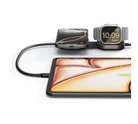 Zens Wireless Charging Cable Pro 3, 1.5 M USB-C to USB-C Charging Cable, MagSafe & Qi2 15W, Compatible for iPhone Air/17/16/15/14/13/12, AirPods and Apple Watch, Black
