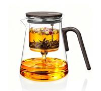 ZENS Magnetic Tea Infuser Pot, 800ml Magic Glass Tea Pot Infusers for Loose Tea with Magnetic Lid for Mess-Free Herbal Tea Diffusers, Enchanted Teapot for Tea Lovers Gifts