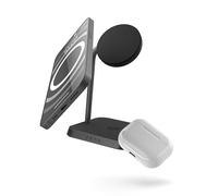 Zens Office Wireless Charger 2, MagSafe15W Wireless Charger for iPhone Air, 17, 16, 15, 14, 13, 12 and AirPods, Includes 24W Power Adapter (EU, UK, US) and 1.5M Integrated Cable, Black