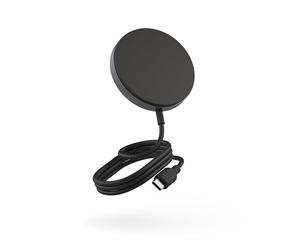 Zens Pro 1 Qi2 Wireless Charger - 15W Fast Magnetic Charging for iPhone 12, 13, 14, 15 & MagSafe, Qi2 Compatible Android Devices, USB-C Powered, Sleek Aluminium Design, 1 Metre, Black