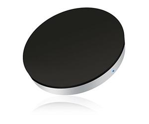ZENS Qi-certified Single Wireless Charger Round 5W Output Black, USB Cable Included - Works with all phones with wireless charging