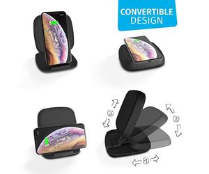 ZENS Universal Qi 10W Fast Wireless Charger Pad Stand iPhone 11 Samsung Ultra