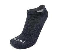 Zensah Alpaca Wool Running Socks - Cozy No Show Alpaca Socks, USA Made for Men and Women, Charcoal, Medium