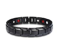 ZENSE - Black titanium steel bracelet for men ZB0323