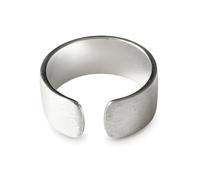 ZENSE - Silver-plated split ring, adjustable by spacing, brushed finish ZR0188