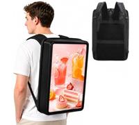 ZenSeFarin 21.5/23.8/27 / 32 inch LCD Video Advertising Backpack 1920 * 1080 Resolution Ratio, Human Walking Backpack Digital Billboard, for Agency Rental and Promotion 23.8in