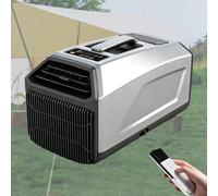 ZenSeFarin 4-in-1 Portable Tent Air Conditioners,Quiet Camping AC,Dehumidification,Timed,Compact,10㎡ / 108 sq.ft,for Tent,RV,Van Life,Picnics,Truck,Indoor & Outdoor 1500W-Gray