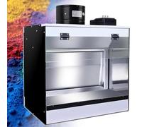 ZenSeFarin Airbrush Spray Booth,Portable Airbrush Paint Spray Booth Kit,Handcrafted Tabletop Airbrush Booth,Color Rendering Lamp,Led Lighting,For Model Cake Nail Art Pottery & Crafts 50 * 50 * 40cm