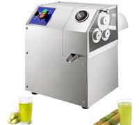 ZenSeFarin Electric Sugar Cane Juicer Machine, Commercial Sugar Cane Press, High Output Sugarcane Juicer,3 Stainless Steel Rollers, 2.75 Inch Large Feeding Chute, Extractor Squeezer for Home