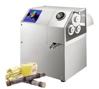 ZenSeFarin Electric Sugarcane Juicer Commercial Sugarcane Extractor Heavy-Duty Stainless Steel 3-Roller Press with Chain Gear Drive, 300Kg/H Capacity, Easy Clean Extractor Squeezer for Home