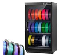 ZenSeFarin Filament Dehydrator Storage Cabinet, Sealed Anti-Moisture Dry Box with LCD Display, Multi-Roll Drying Rack, Moisture Proof Solution for 3D Printing Materials 115L