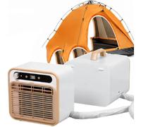 ZenSeFarin Portable Mini Air Conditioner,Fast Cooling 1500W,Split Structure Cooler with Touch,12-Hour Timer 130m³/h Airflow for Travel,Camping,Bedroom,Office,Desktop 1.5mconnectingpipe