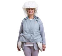 ZenSeFarin Reusable airbag Jacket Elderly Prevent Fall Smart airbag Vest With APP To View Exercise Data For Outdoor Use,Comprehensive Protection for the Elderly from Falling FemaleBlue-XXXL