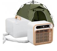 ZenSeFarin Split Portable Air Conditioner,Quiet Camping AC Unit with Remote Control,12H Timer,130m³/h Airflow,Lightweight No Hose Air Cooler for Tent,RV,Truck,Caravan & Bed 2mconnectingpipe