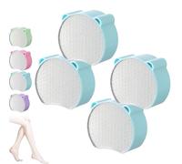 Zensilk Crystal Hair Eraser, Reusable 2-in-1 Exfoliating and Hair Removal Tool, for Women Legs Face Arms Body (Blue*4)