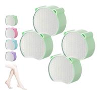 Zensilk Crystal Hair Eraser, Reusable 2-in-1 Exfoliating and Hair Removal Tool, for Women Legs Face Arms Body (Green*4)
