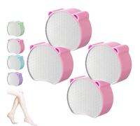Zensilk Crystal Hair Eraser, Reusable 2-in-1 Exfoliating and Hair Removal Tool, for Women Legs Face Arms Body (Pink*4)