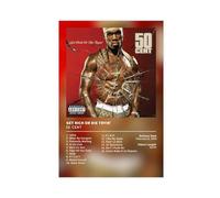 Zensouds Rapper Posters 50 Cent Poster Get Rich Or Die Tryin' Music Album Cover Canvas Poster Bedroom Decor Sports Landscape Office Room Decor Gift Unframe:12x18inch(30x45cm)