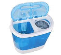 ZenStyle Compact Portable Washing Machine with Double Tray, 4.5 kg, Mini Washing Machine with 1.6 m Inlet Hose
