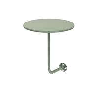 ZENSTYW Wall-Mounted Round Bar Table,Coffee Table Wall Mounted,Wall Mounted Bar Table Pedestal Tables,Small Cafe Table,Save Space Pub Table Multiple Colors(Light green)