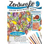 Zentangle 9 : Adding Beautiful Colors with Mixed Media