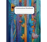 Zentangle Flower Composition Notebook for Kids, Teens, and Adults: College Ruled | 120 pages | 7.5 x 9.25