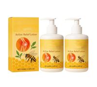 Zentheca Calming Lotion, Bee Venom Pain-Relief Bone Healing Cream, Natural Ingredients, Joint & Bone Soothing for Back, Neck, Hands, Knees (2pcs)