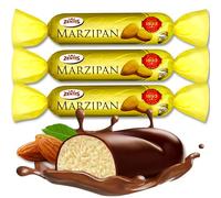 Zentis Dark Chocolate Coated Marzipan Bar 100g x3