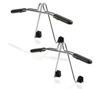 Zento Deals Chrome Car Seat Coat Rack Hanger - 11in to fit onto Most headrests (Silver 2)