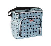 Zento Puffin Cool Bag|30L capacity|10hrs| Holds Up To 36 Cans| Sunburst Design, Insulated Lining & Ripstop Fabric Keeps Your Snacks Fresh-Travel/Camping/Picnic | Blue