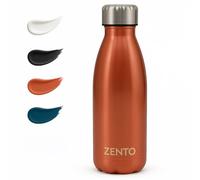 Zento Stainless Steel Insulated Vacuum Water Bottle-500ml, Thermo-Shield Technology, BPA-Free, Cold for 24 Hours & Hot for 12 Hrs, Reusable Drinking Bottle with Multi-Purpose Use (Metallic Rose Gold)