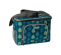 Zento Woodland Cool Bag|8.5L capacity|6hrs| Holds Up To 12 Cans| Sunburst Design, Insulated Lining & Ripstop Fabric Keeps Your Snacks Fresh-Travel/Camping/Picnic | Green