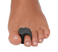 ZenToes Gel Toe Separators for Overlapping Toes, Bunions, Big Toe Alignment, Corrector and Spacer - 4 Pack (Black)