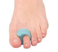 ZenToes Gel Toe Separators for Overlapping Toes, Bunions, Big Toe Alignment, Corrector and Spacer - 4 Pack (Blue)