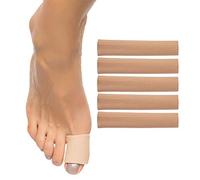 ZenToes Open Toe Tubes Fabric Gel Lined Sleeve Protectors for blisters, hammertoes - 5 Pack - 29" of tubing (Large (1 inch Diameter))