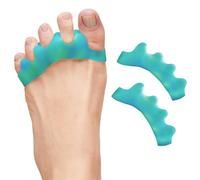 ZenToes Silicone Toe Spacers and Separators for Correct Toe Alignment, Bunion Relief, Hammertoe Straightener, Gel Orthopedic Corrector - 1 Pair (Tidal)