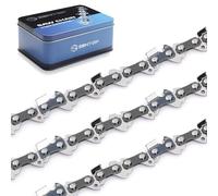 Zentop 16-Inch 3 Pack Chainsaw Chain - 3/8" LP Pitch .050" Gauge 57 Drive Links Wood Cutting Saw Chain for Chainsaw Parts fits Craftsman, Echo, Homelite, Poulan, Remington (16-Inch 57DL)