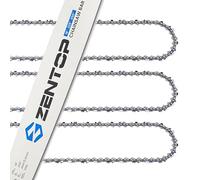ZENTOP 18 Inch Chainsaw Bar and Chains, .050'' Gauge .325" Pitch 72DL Fits Husqvarna 435, 440, 545, 345, 350, 51, 55 RANCHER, and 550XP